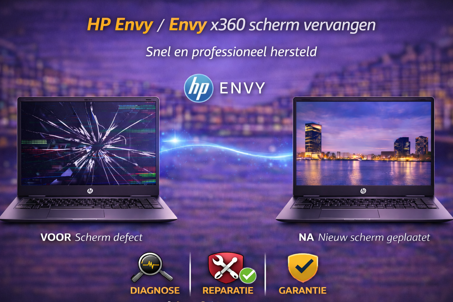 HP Envy x360 scherm vervangen Computersall