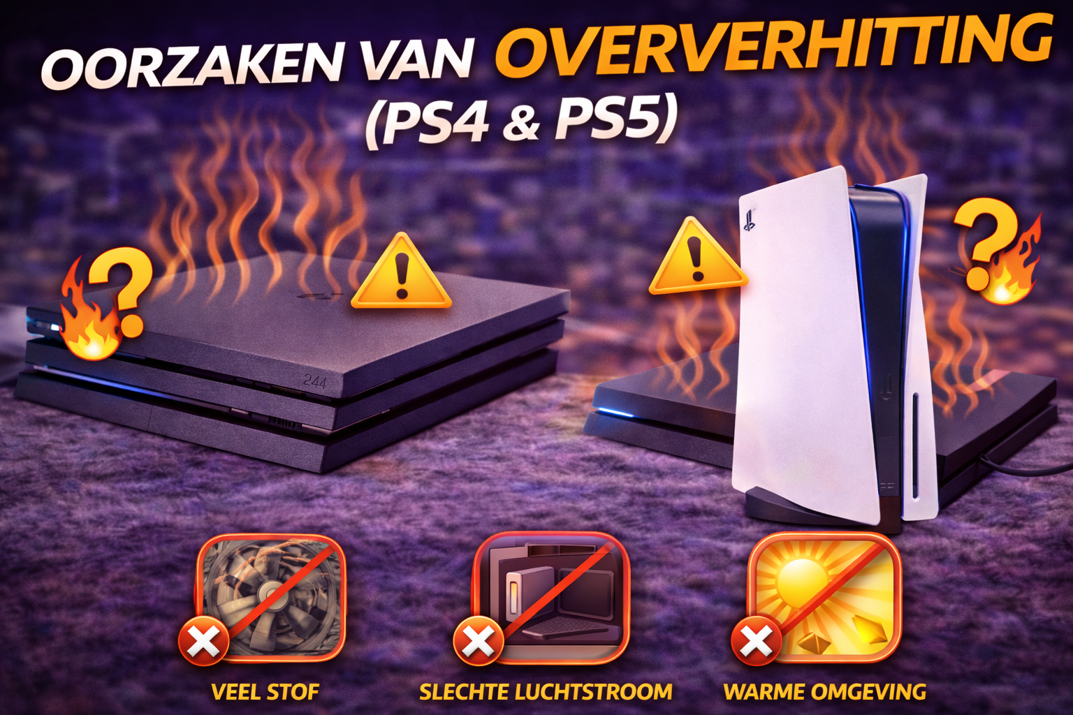 PS4 wordt warm en valt uit door oververhitting
