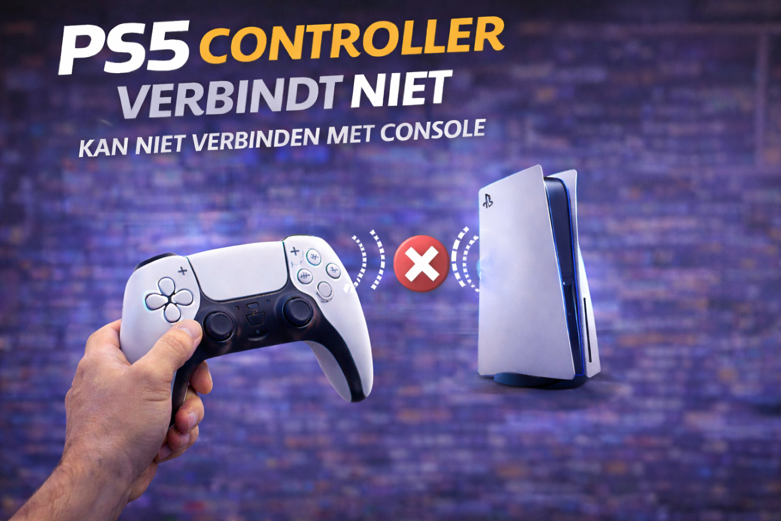 PS5 controller verbindt niet probleem