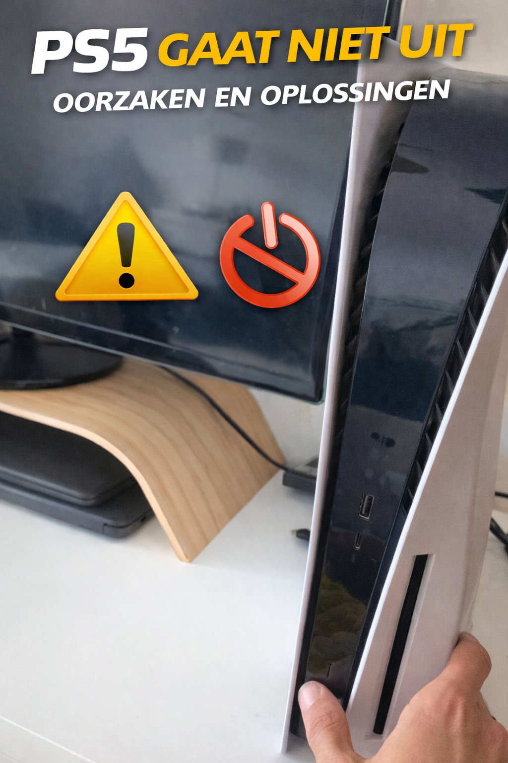 PS5 gaat niet uit probleem oplossen