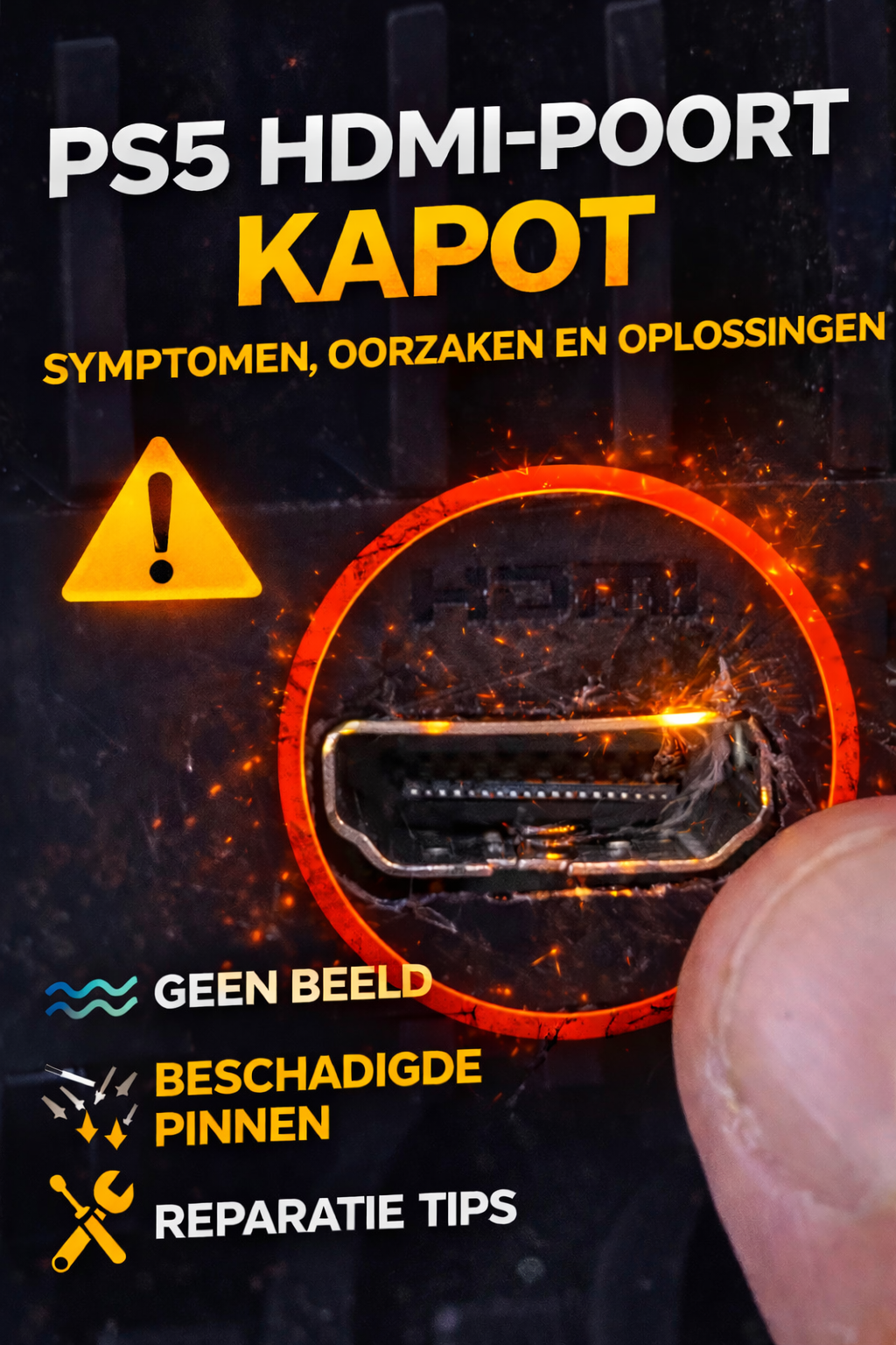 PS5 HDMI-poort kapot geen beeld op tv