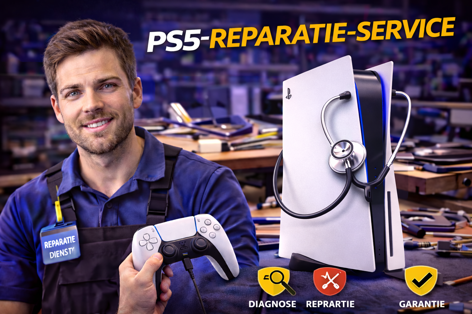 PS5 reparatie service bij Computersall