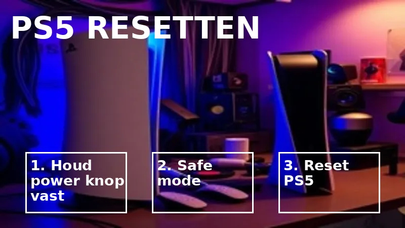 PS5 resetten via instellingen of safe mode