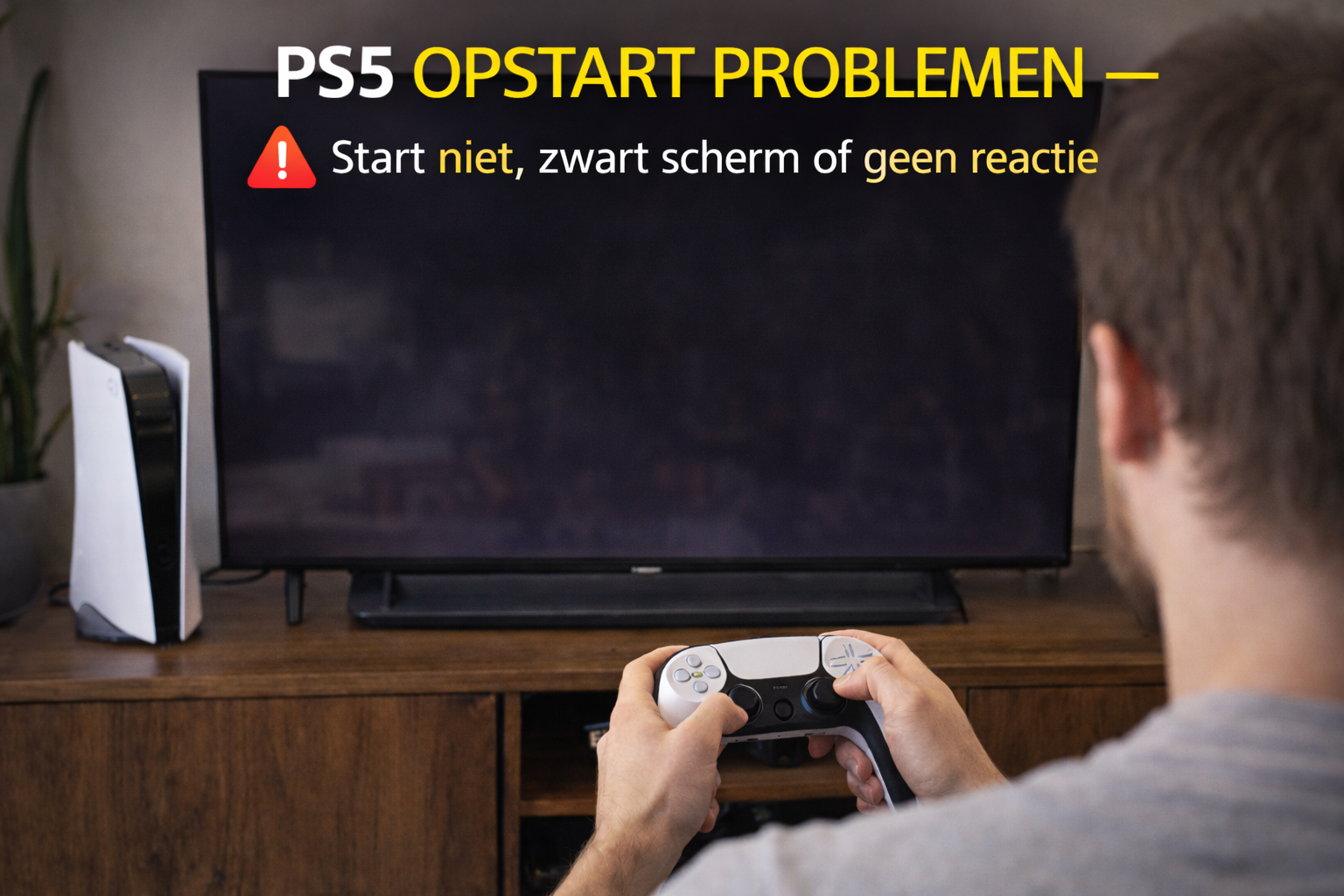 PS5 start niet zwart scherm probleem