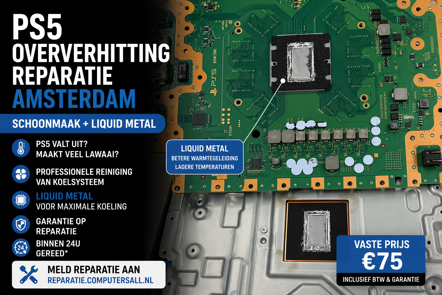 PS5 koelpasta vervangen en koelsysteem optimaliseren